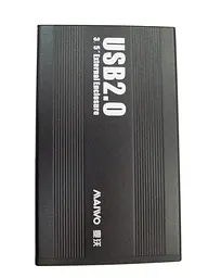 Карман Maiwo внешний для HDD 3,5" SATA через USB2.0 на винтах алюминий черный