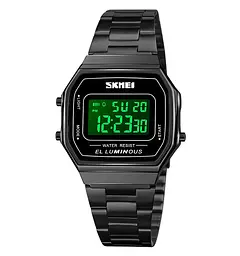 Наручний годинник чоловічий Skmei 1647 Black, 1647BK (17165) - мініатюра 2