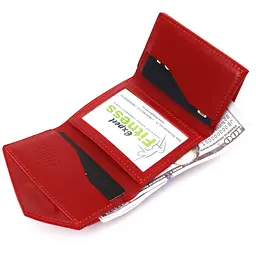 Жіночий шкіряний гаманець GRANDE PELLE 9,5х10х1,5 см acs0018767 - мініатюра 4