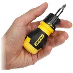 Викрутка реверсивна Stanley Multibit Stubby насадки 6 шт. (0-66-358) - мініатюра 4