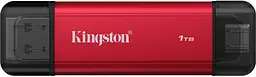 Портативний SSD Kingston 1TB USB 3.2 Gen 2 Dual USB-A R1050/W950MB/s - мініатюра 2