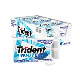 Блок жувальних гумок Trident White Peppermint Sugar Free Gum 9шт