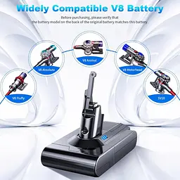 Акумулятор 7000 мА·год для пилососа Dyson V8 із 5 фільтрами - мініатюра 3