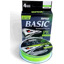 Шнур BRIZ 0,28мм 19кг 25м Light Green PE