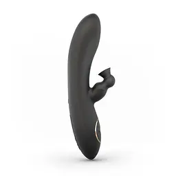 Вакуумний вібратор-кролик Dorcel Divine Rabbit 20.5 см чорний - мініатюра 2