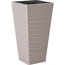 Горщик для квітів Form-Plastic Sahara slim квадро-40 77.5 л бежевий (3970-051)