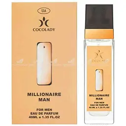 Парфумована вода для чоловіків COCOLADY 40мл "MILLIONAIRE MAN" аромат Rabanne 1 Million