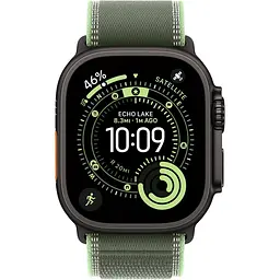 Смарт-годинник Apple Watch Ultra 3 49mm Black Titanium Case with Green/Neon Trail Loop M/L (MG9P4) - мініатюра 2