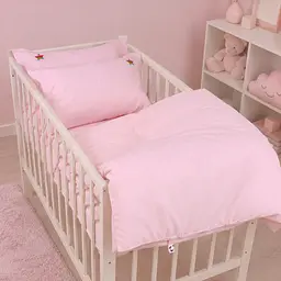 Дитяча постільна білизна MIRSON LITTLE KIDS Poplin Edition Unicorn Powdery 110х160см (2200013086338)