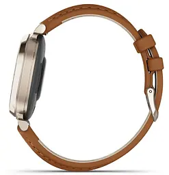 Смарт-годинник Garmin Lily 2 Classic Cream Gold with Tan Leather Band (010-02839-02) - мініатюра 8