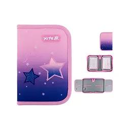Пенал Kite 622 Sparkling, 1 відділення, 2 відвороти (K25-622-1)