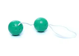 Вагінальні кульки Boss Series Duo Balls, 21 см, зелений - мініатюра 2