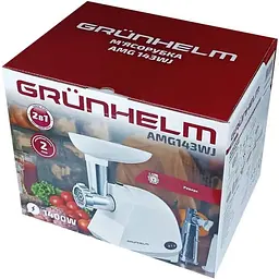 М'ясорубка Grunhelm AMG143WJ - мініатюра 4