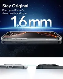 Прозорий чохол ESR Classic Hybrid Case (HaloLock) Frosted Black для iPhone 16 Pro (1A7690202) - мініатюра 7