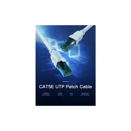 Патч-корд 0.75м UTP cat 5e RJ-45 blue Vention (VAP-A10-S075) - мініатюра 2