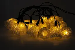 Світлодіодна новорічна гірлянда Devilon кристалічні дзвіночки IP20 LED 4 м 20 л теплий білий (040094) - мініатюра 2