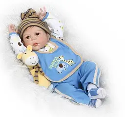 Силіконова колекційна лялька реборн reborn хлопчик лева Reborn Dolls det0018819 - мініатюра 1