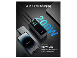 Зовнішній акумулятор (павербанк) ANKER 735 Prime 20000mAh 200W (A1336011) - мініатюра 6