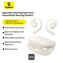 Навушники Baseus Eli 10i Fit Open-Ear TWS спортивні амбушюри для бігу, тренажерного залу та їзди на велосипеді – білі - мініатюра 9