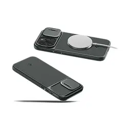 Чехол Spigen Optik Armor MagSafe для iPhone 15 Pro Abyss Green (ACS06739) + защитное стекло - мініатюра 13