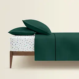 Комплект постільної білизни Cosas сімейний PINE CS2 2 x 160 x 220 см (Ranfors91_GreenDark_ColorBlots_160x2) - мініатюра 2