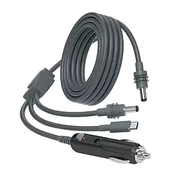 Кабель живлення 3 в 1 для Starlink Mini E-NET автомобільний прикурювач, DC Plug та USB Type-C Plug 5м (73-00657) - мініатюра 1