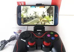 Бездротовий Bluetooth джойстик геймпад для мобільного телефону смартфона V8 PC Android iOS чорний - мініатюра 12
