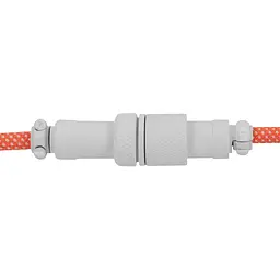 Кабель Keychron USB-A/USB-C > USB-C заряджання/синхронізації, 1.36м, Type-C, Coiled Aviator, оранжевий - мініатюра 4