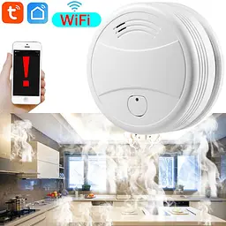 Датчик диму wifi пожежний датчик Nectronix G2-W, оповіщення на смартфон у додаток Tuya smart (100819) - мініатюра 5
