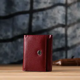 Мініатюрний жіночий гаманець із натуральної шкіри ST Leather 23082 бордовий - мініатюра 9