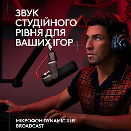 Мікрофон Logitech G Yeti Studio Active Dynamic XLR Black (988-000565) - мініатюра 2