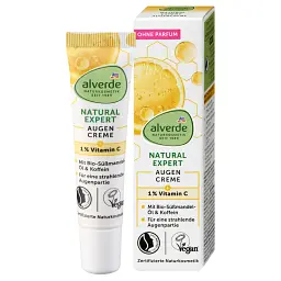 Крем Alverde Naturkosmetik Natural Expert 1% з вітаміном С для шкіри навколо очей 15 мл