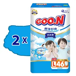 Трусики-підгузки Goo.N Slim & Comfortable (розмір 4(L), 9-14 кг, 92 шт) (21001092-2) - мініатюра 2