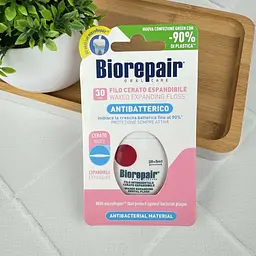 Зубна нитка-флос Biorepair що розширюється Захист ясен 30 м