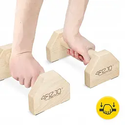 Упори для віджимань (паралетси) 4FIZJO 25 см дерев'яні (P-5905973407021) - мініатюра 7