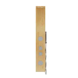 Душова панель Corsan Balti 2.0 bamboo хром з термостатом B001TCH - мініатюра 2
