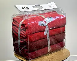Набір махрових рушників 70х140 Ada Turkey 4 шт Red - мініатюра 3