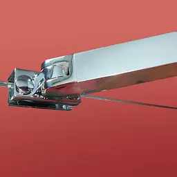 Бічна стінка для кабіни Koer SR SW04-80x200-TR-01 прозоре скло Easy Clean 10 мм, хром KR5389, прозоре, хром - мініатюра 10