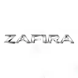 Емблема напис ZAFIRA Зафіра 145х18 мм Хром (Завод) - мініатюра 2