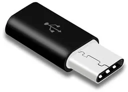 Переходник Hoozo MicroUSB на Type-C - Black - мініатюра 2