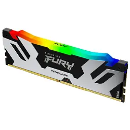Модуль пам'яті для комп'ютера DDR5 32GB (2x16GB) 6400 MHz Renegade Silver RGB Kingston Fury (ex.HyperX) (KF564C32RSAK2-32) - мініатюра 4