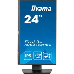 Монітор 23.8" Iiyama XUB2493HSU-B7 FHD IPS 100Hz (XUB2493HSU-B7) - мініатюра 4