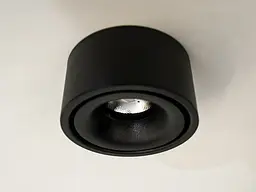 Світильник накладний точковий LED Diasha 117Y-BK, 10 Вт, 550 лм, чорний, для натяжної стелі
