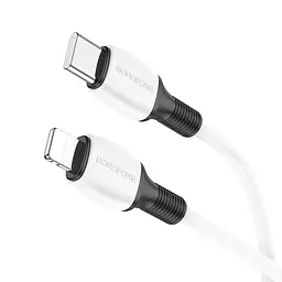 Дата кабель Borofone BX84 Rise Type-C to Lightning 20W (1m) White - мініатюра 2