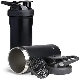 Шейкер спортивний SmartShake металевий Insulated Steel 750 мл Black (11152001)