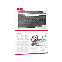 Клавіатура HOCO Transparent Discovery edition wireless BT keyboard S55 (тільки англійська) чорна - мініатюра 8