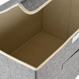 Ящик для зберігання МВМ My Home (MVM) з кришкою TH-07 XL 50х35х31 см світло-сірий (TH-07 XL LIGHT GRAY) - мініатюра 5