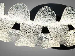Стельова люстра LED Diasha 2511/500BK чорна 50 Вт з пультом - мініатюра 4