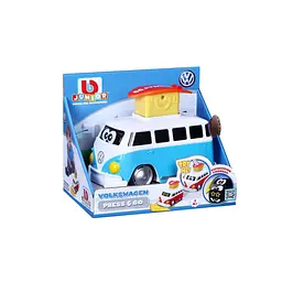 Машинка іграшкова Bb Junior VW Samba Bus інерційна синя (16-85110BU) - мініатюра 2