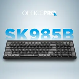 Клавіатура OfficePro SK985B Wireless/Bluetooth Black (SK985B) - мініатюра 7